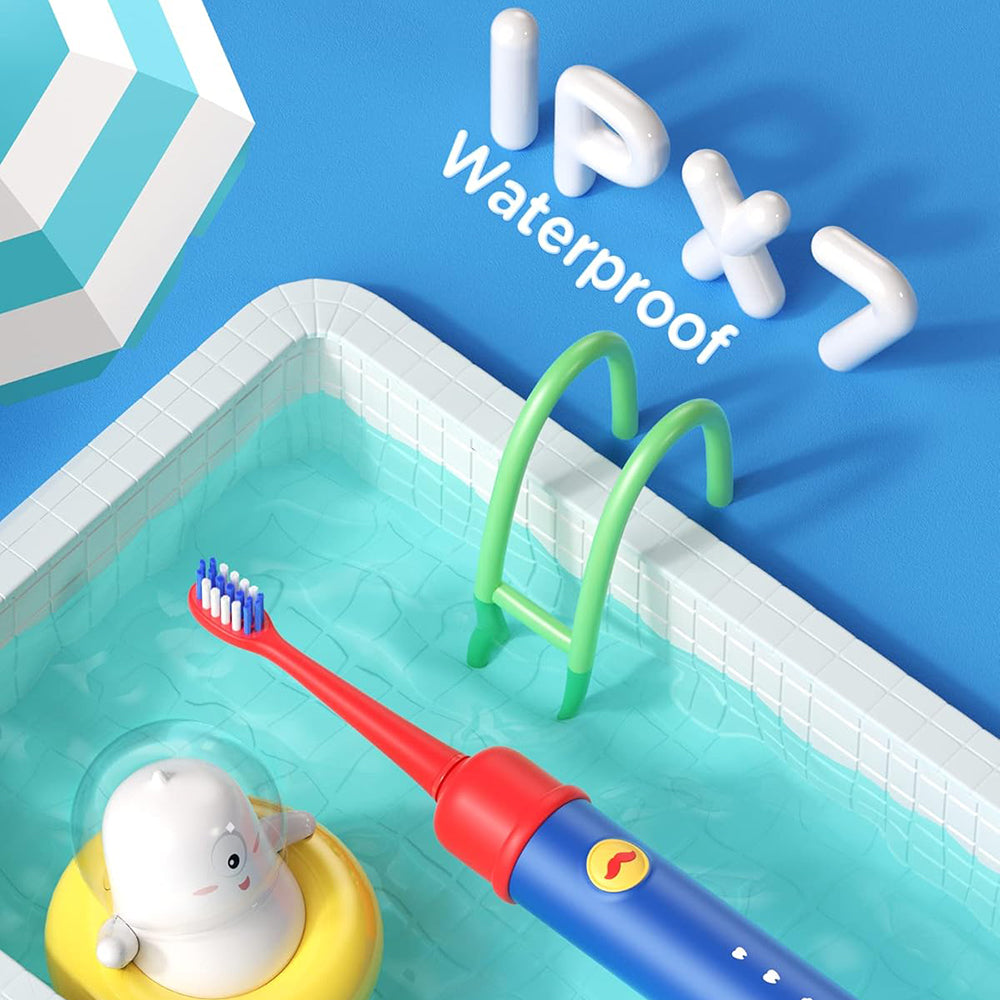 Elektrická zubná kefka Bitvae BVK7S Kids, Modro-červená