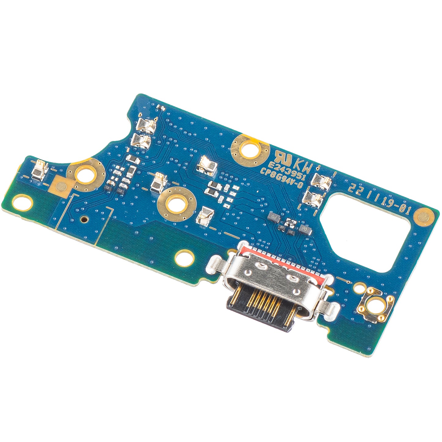 Doska s nabíjacím konektorom - mikrofón Motorola Moto Moto E32s, servisný balík 5P68C20804