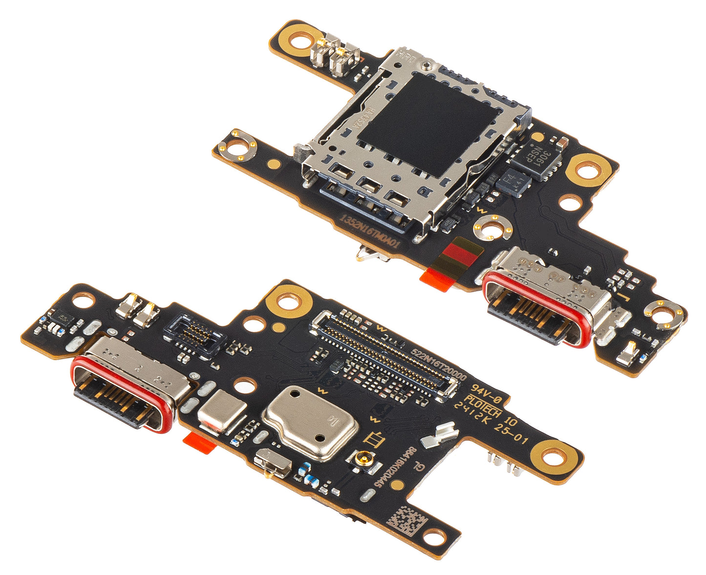 Doska s konektorom nabíjania - mikrofón - modul čítačky SIM Xiaomi Poco F6, Service Pack 5600010N16T00