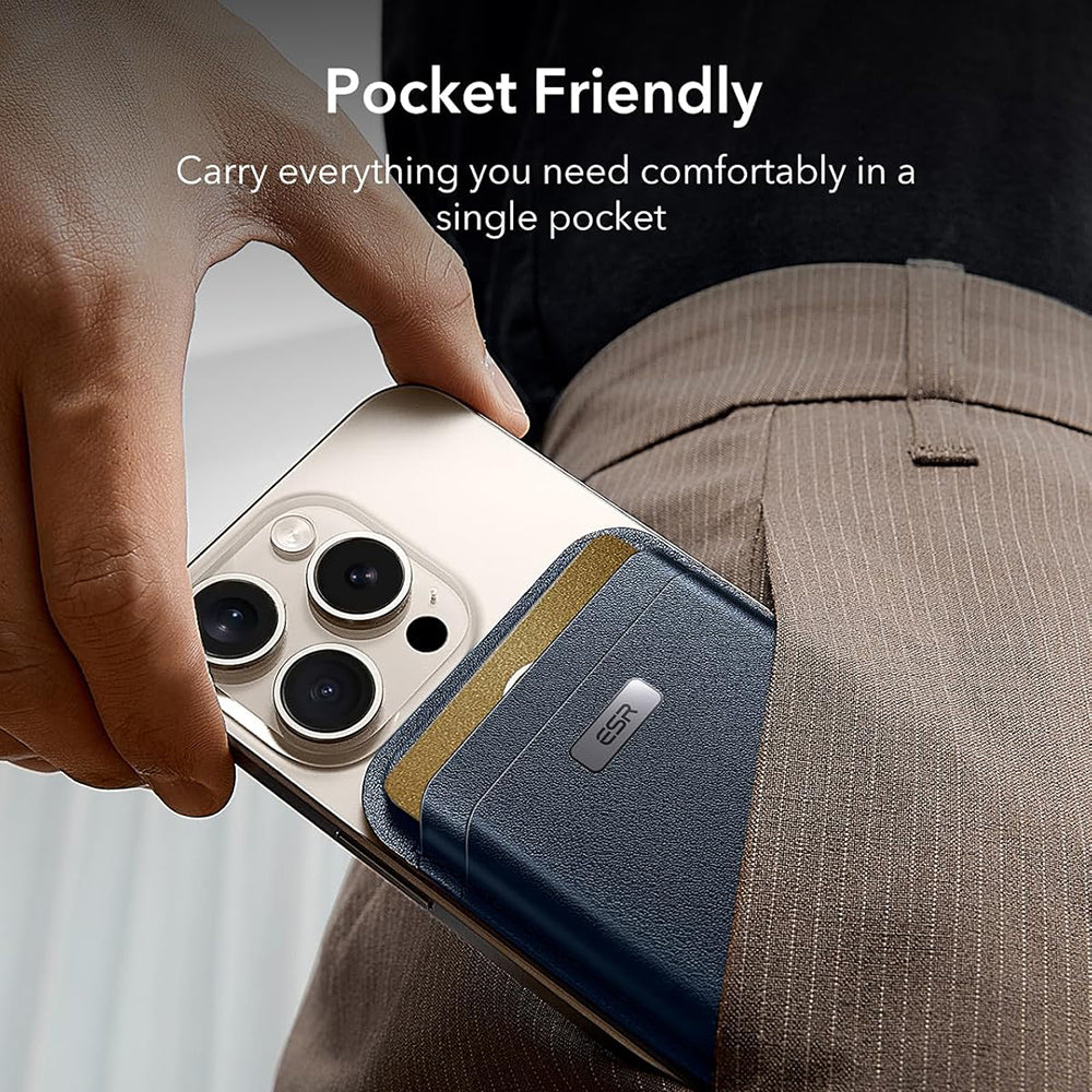 Peňaženka Magsafe, ESR, Classic Geo, Námornícka modrá