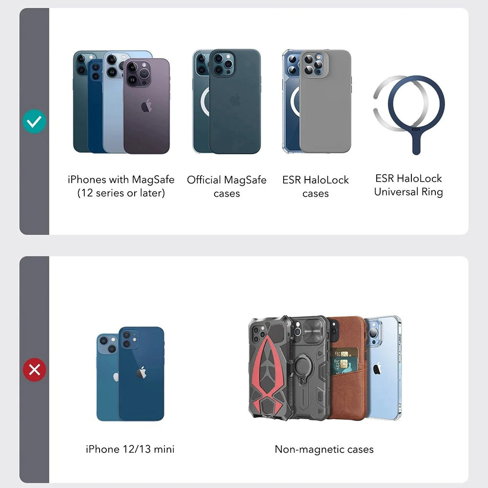 Peňaženka MagSafe, ESR, Findy my Wallet 3C, Hnedá