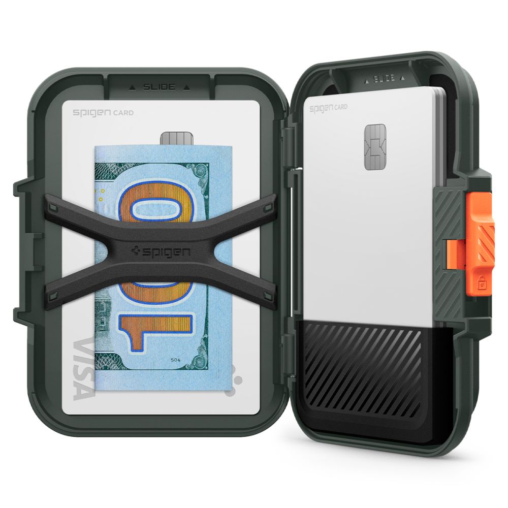 Peňaženka Magsafe, Spigen, Lock Fit, Zelená