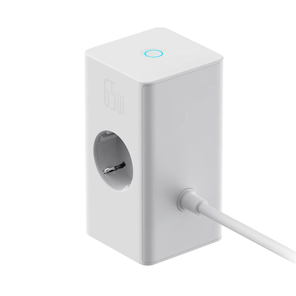 Predlžovací kábel Baseus PowerCombo, 1 x Schuko, Biely PSLR000602