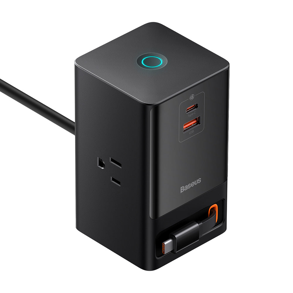 Predlžovačka Baseus PowerCombo US, 3 x Zásuvky, Čierna PSLR000101