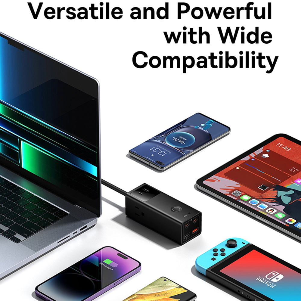 Predlžovačka Baseus PowerCombo US, 3 x Zásuvka, Čierna PSLA020101