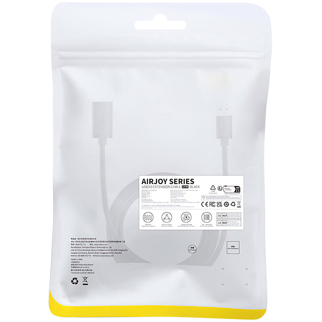 Predlžovací kábel USB 3.0 Baseus AirJoy Series, 1.5m, Čierny B00631103111-02
