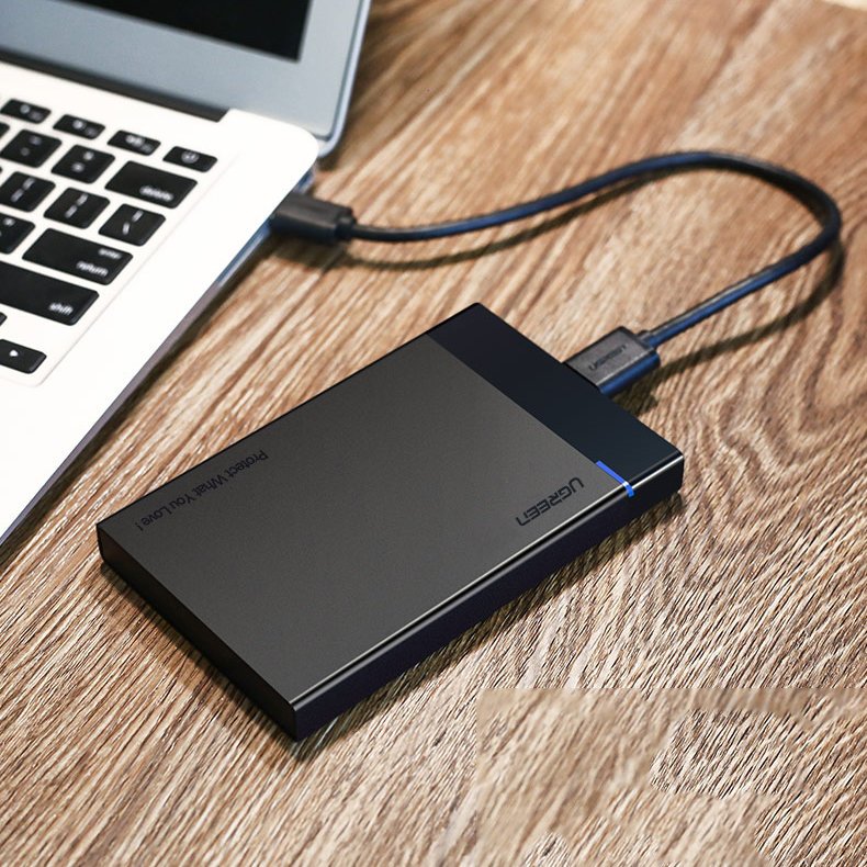 Rack UGREEN US221 pre HDD / SSD SATA 2.5inch, USB 3.2, Čierny
