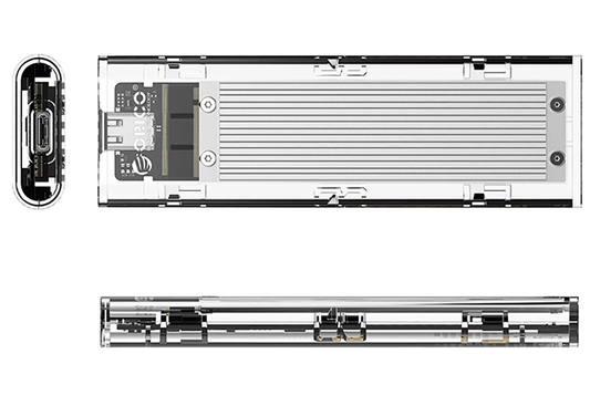 Rack Orico TCM2-C3 pre SSD M.2 NVMe, sivý