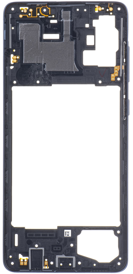 Samsung Galaxy A71 A715 Samsung Galaxy A71 polovičné puzdro, čierne (Prism Crush Black)