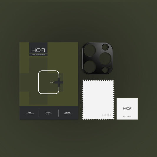 HOFI ALUCAM PRO+ Rámček na ochranu zadnej kamery pre Apple iPhone 16 Pro Max / 16 Pro, čierny