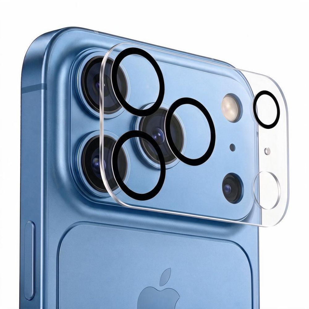Ochranný rámik zadnej kamery Tech-Protect Cam Fit+ pre Apple iPhone 18 Pro Max, tvrdené sklo, priehľadný