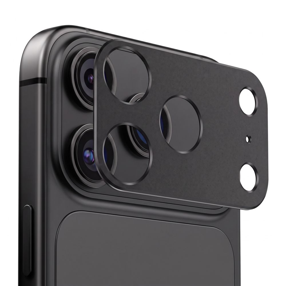 Ochranný rámik zadnej kamery Tech-Protect Camalloy Fit+ pre Apple iPhone 18 Pro, hliník, čierna