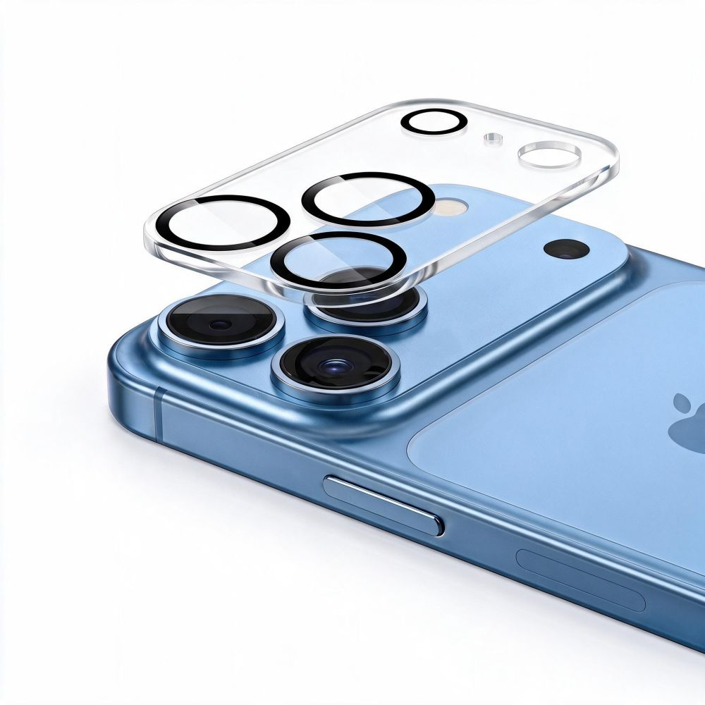 Ochranný rámik zadnej kamery Tech-Protect Cam Fit+ pre Apple iPhone 18 Pro Max, tvrdené sklo, priehľadný