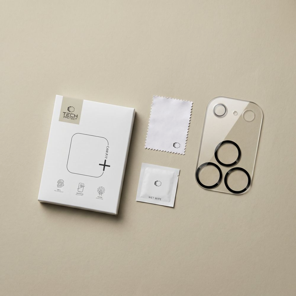 Ochranný rámik zadnej kamery Tech-Protect Cam Fit+ pre Apple iPhone 18 Pro Max, tvrdené sklo, priehľadný