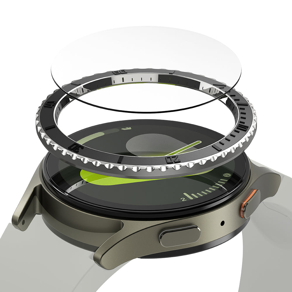 Rám Ochrany Ringke Premium Styling pre Samsung Galaxy Watch7 40mm, Model 3, Čierna