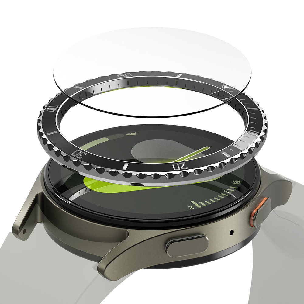 Ochranný rámik Ringke Premium Styling pre Samsung Galaxy Watch7 44mm, Model 4, Čierny