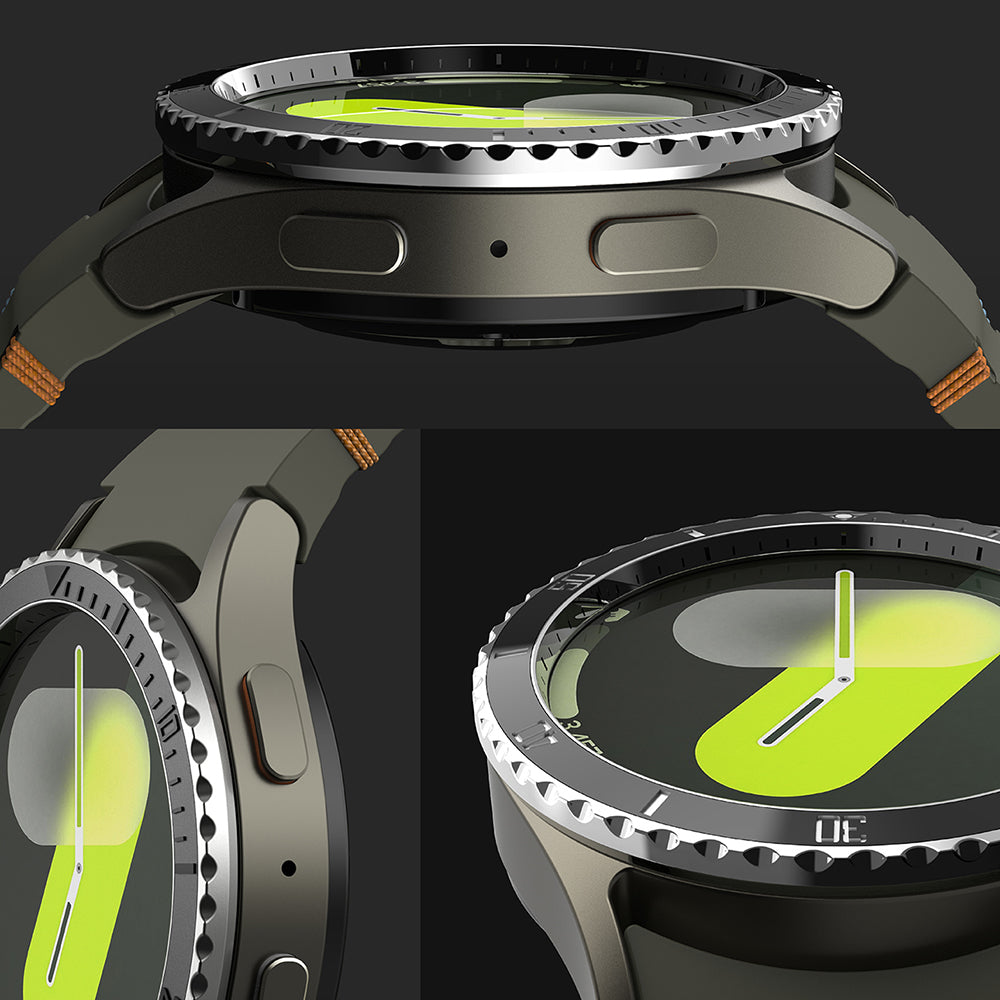 Ochranný rámik Ringke Premium Styling pre Samsung Galaxy Watch7 44mm, Model 4, Čierny