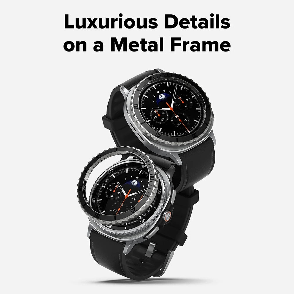 Rám Ochrana Ringke Premium Styling pre Samsung Galaxy Watch8 Classic, Čierna