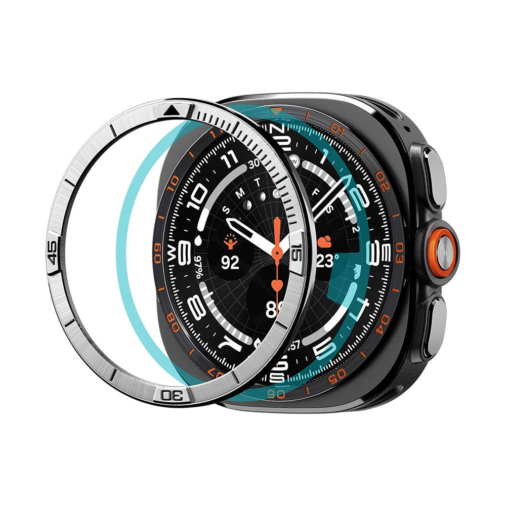 Ochranný rám Spigen Tune Pilot pre Samsung Galaxy Watch Ultra2, strieborný ACS11616