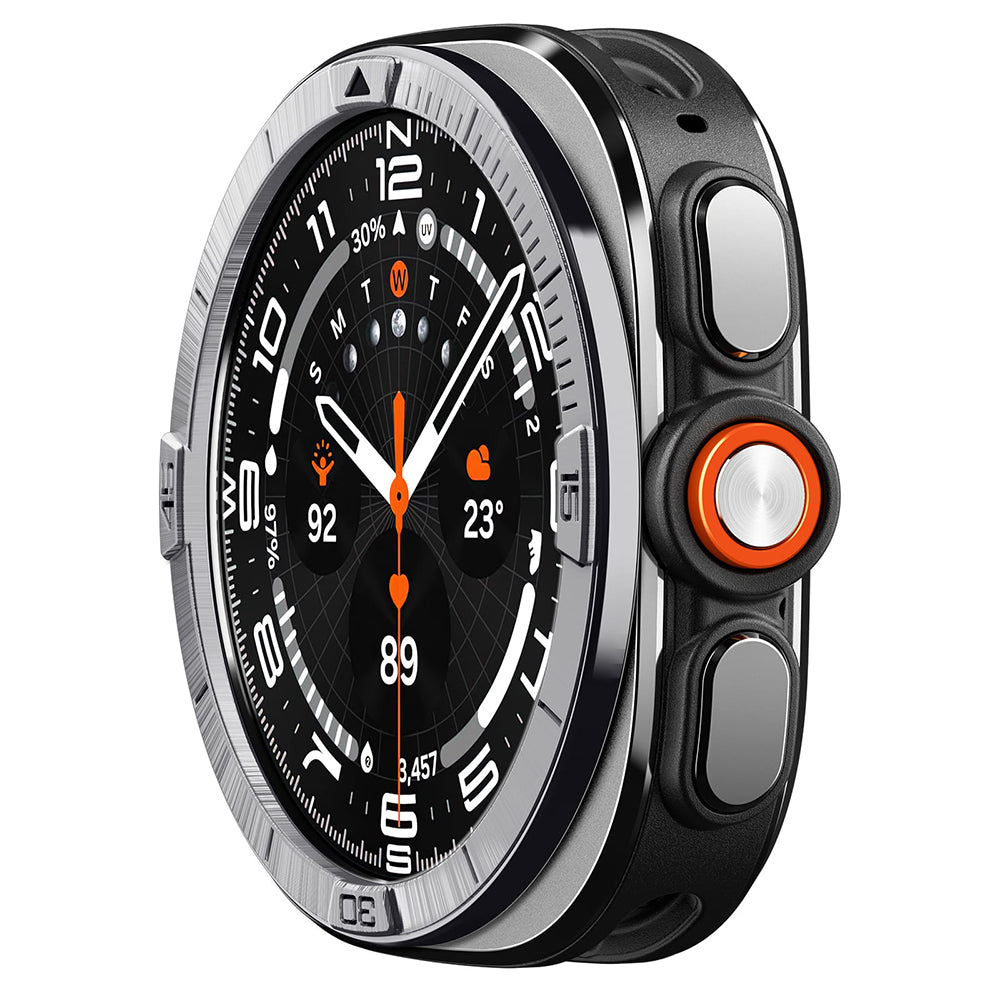 Ochranný rám Spigen Tune Pilot pre Samsung Galaxy Watch Ultra2, strieborný ACS11616