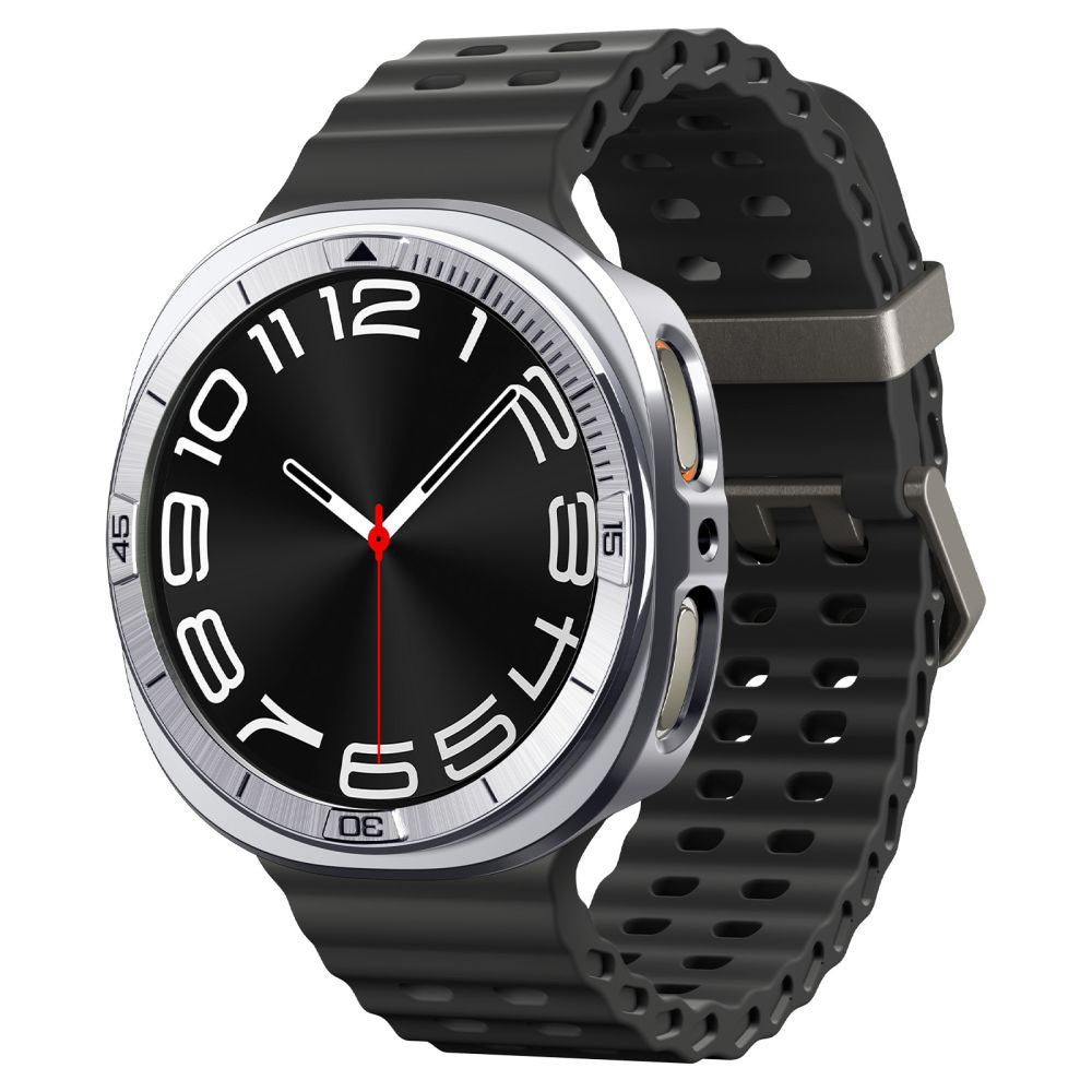Spigen Tune Pro Pilot Protection Frame for Samsung Galaxy Watch8 44mm, Silver ACS10011