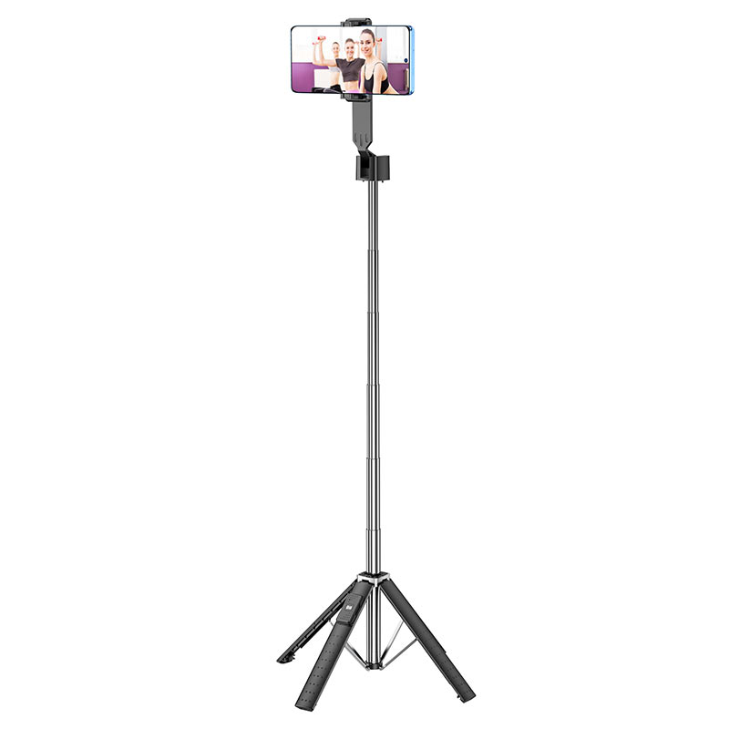 HOCO K18 Bluetooth selfie tyč, univerzálna, čierna