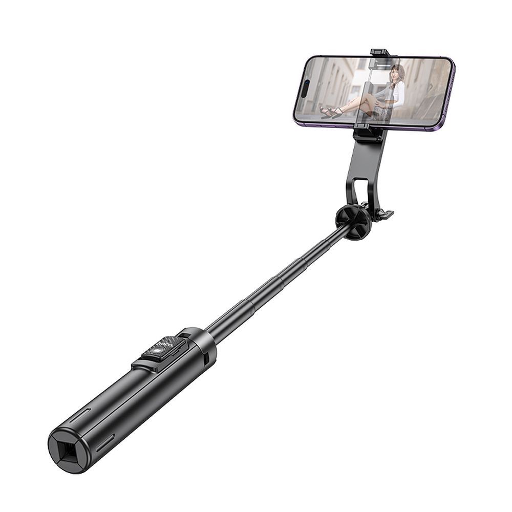 HOCO K21 Bluetooth selfie tyč, univerzálna, čierna