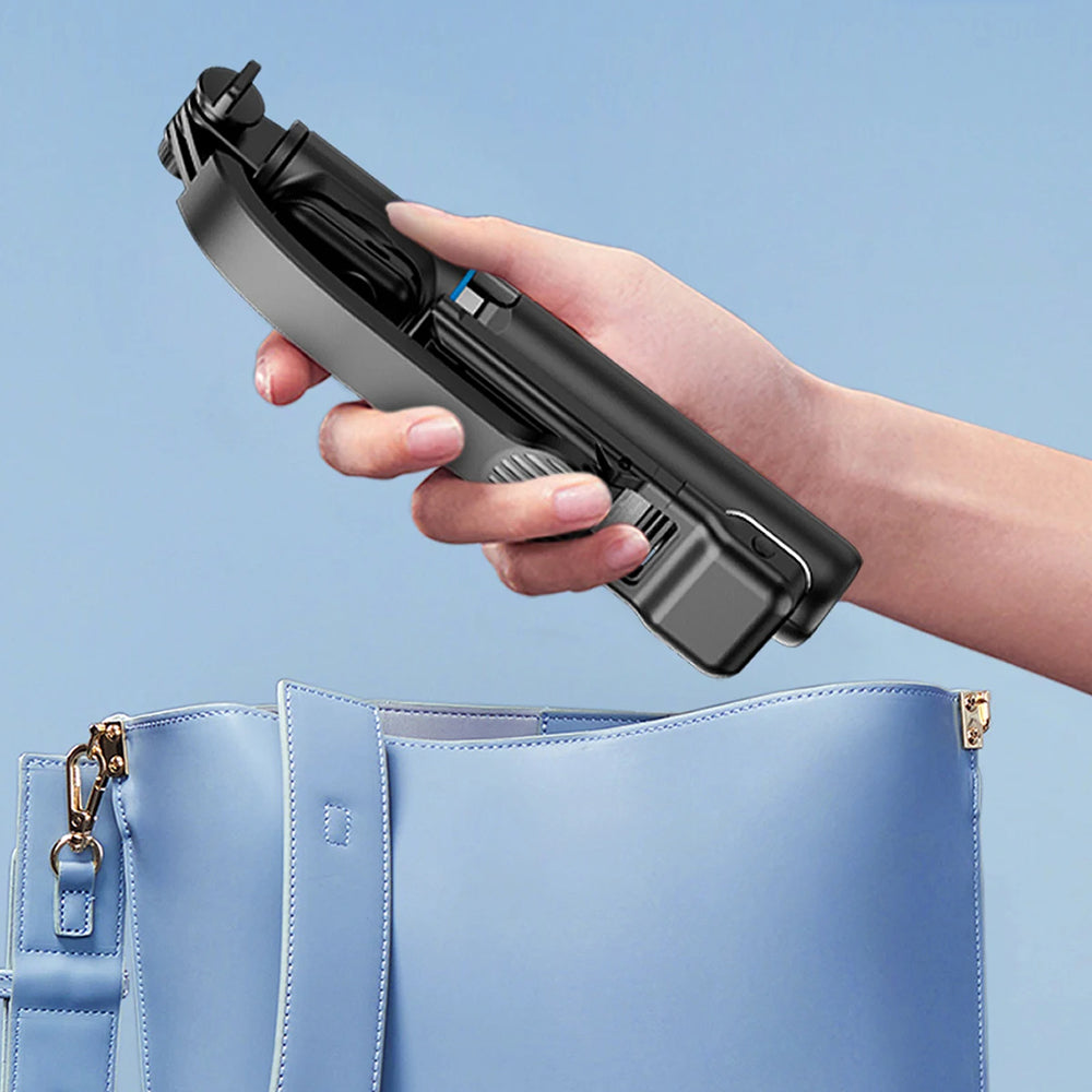 Selfie Stick Bluetooth Techsuit C01s, Univerzálny, Čierny