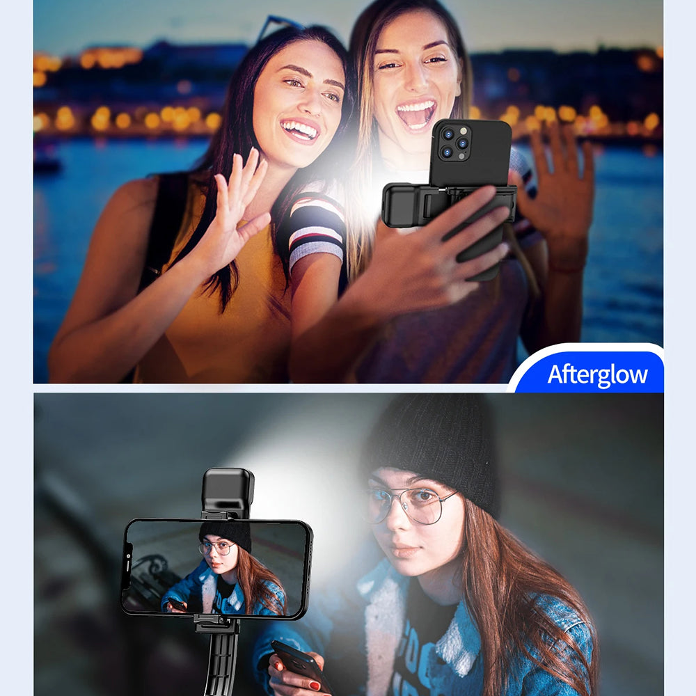 Selfie Stick Bluetooth Techsuit C01s, Univerzálny, Čierny