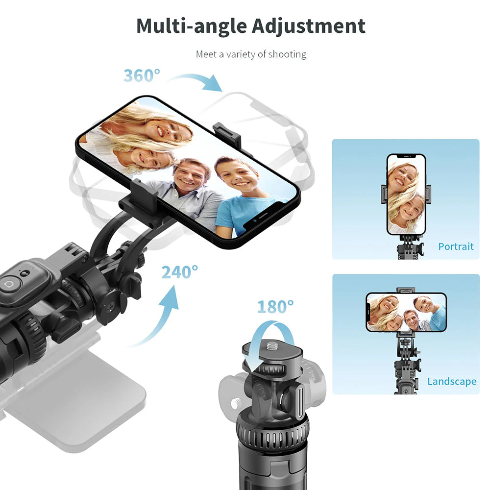 Selfie Stick Bluetooth Techsuit C05, Univerzálny, Čierny