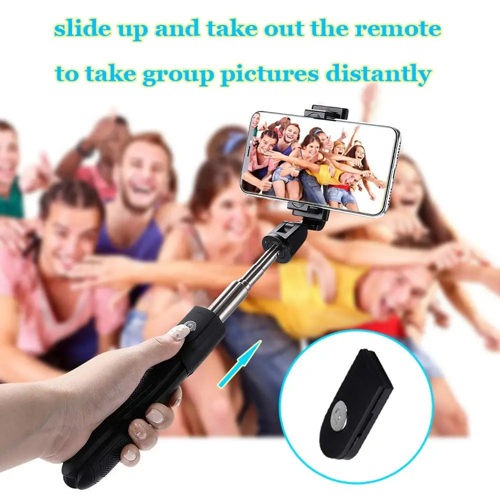 Selfie Stick Bluetooth Techsuit K06, Univerzálny, Čierny