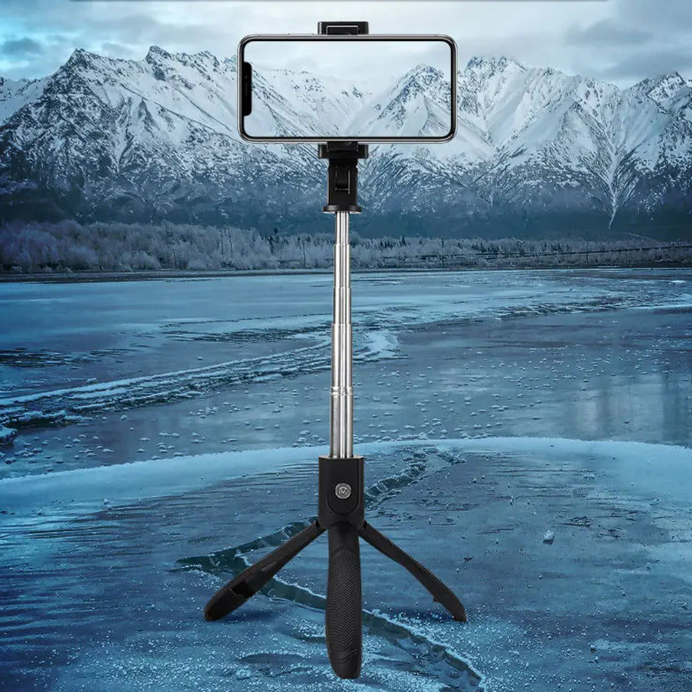 Selfie Stick Bluetooth Techsuit K06, Univerzálny, Čierny