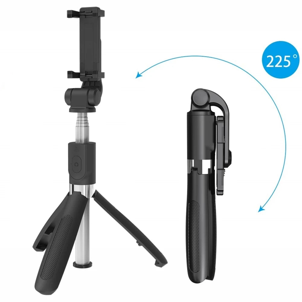 Selfie Stick Bluetooth Techsuit L01, Univerzálny, Čierny