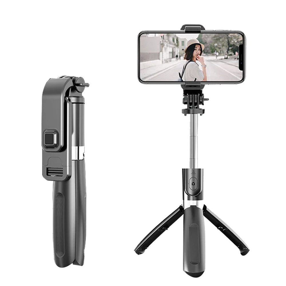 Selfie Stick Bluetooth Techsuit L02, Univerzálny, Čierny