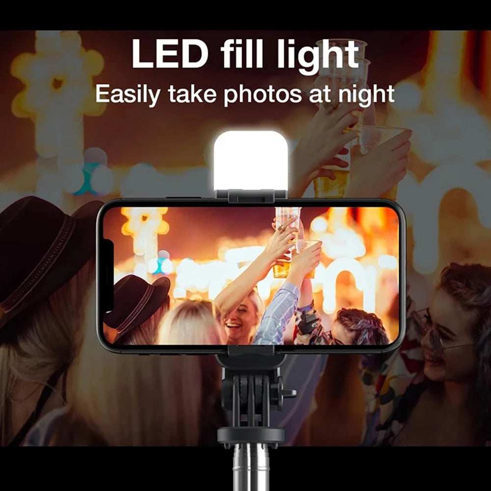 Selfie Stick Bluetooth Techsuit L02s, Univerzálny, Čierny