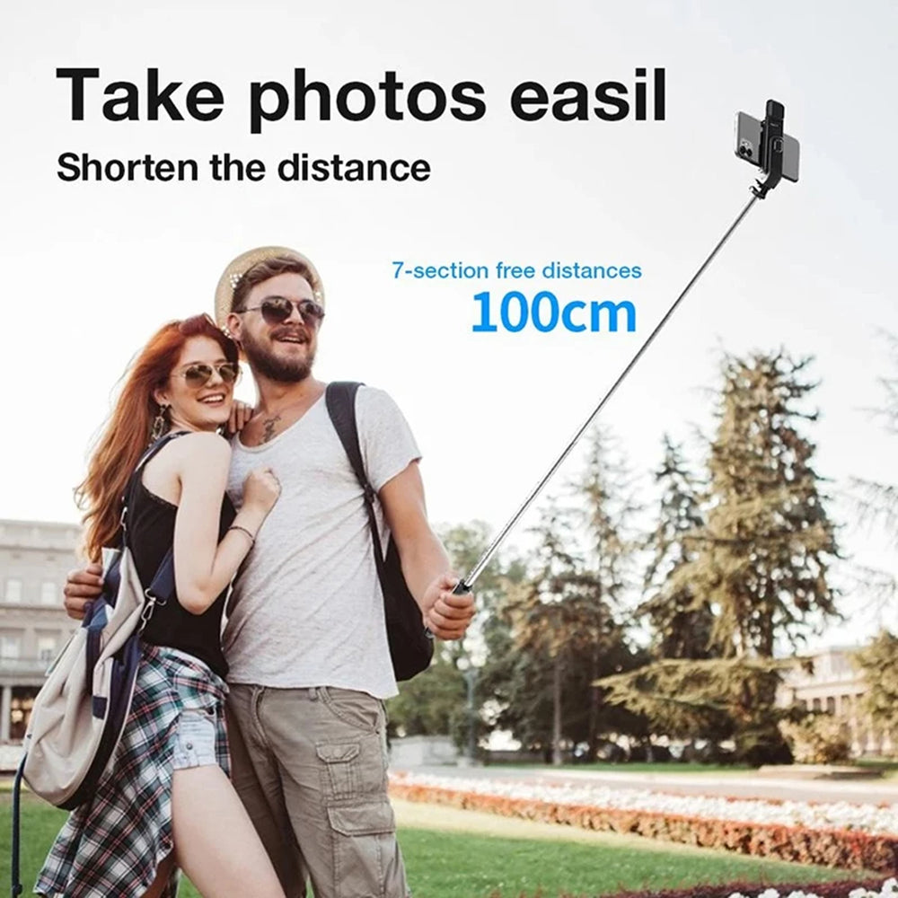 Selfie Stick Bluetooth Techsuit L02s, Univerzálny, Čierny