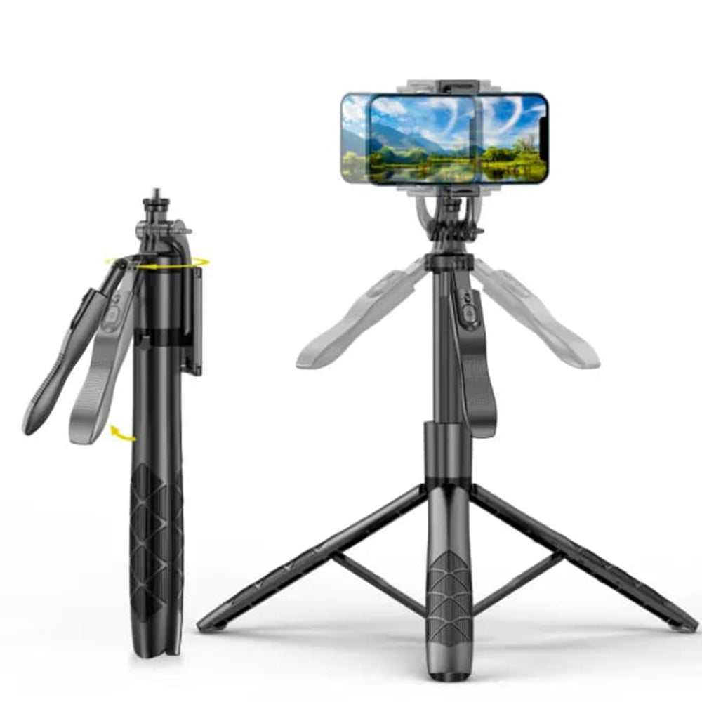 Selfie Stick Bluetooth Techsuit L16, Univerzálny, Čierny