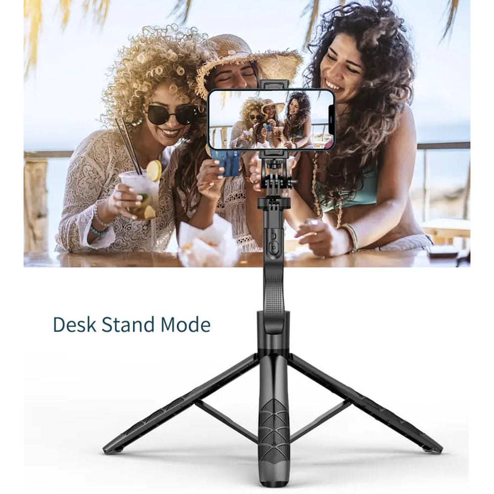 Selfie Stick Bluetooth Techsuit L16, Univerzálny, Čierny