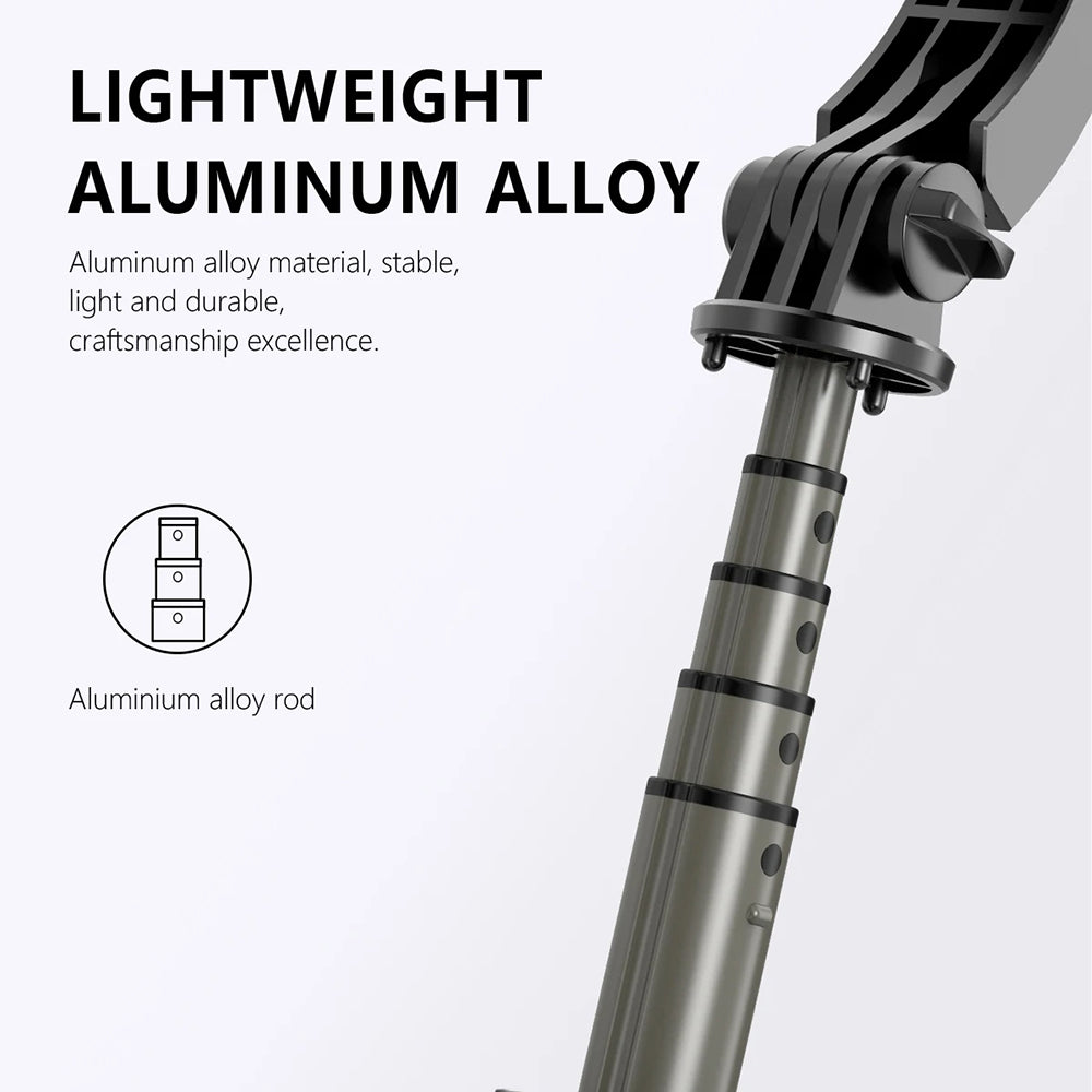 Selfie Stick Bluetooth Techsuit Q03s, Univerzálny, Čierny