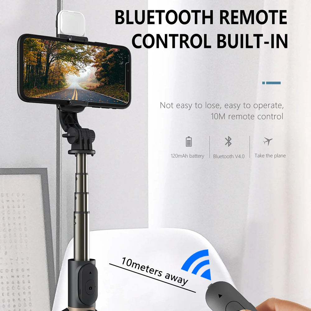 Selfie Stick Bluetooth Techsuit Q03s, Univerzálny, Čierny