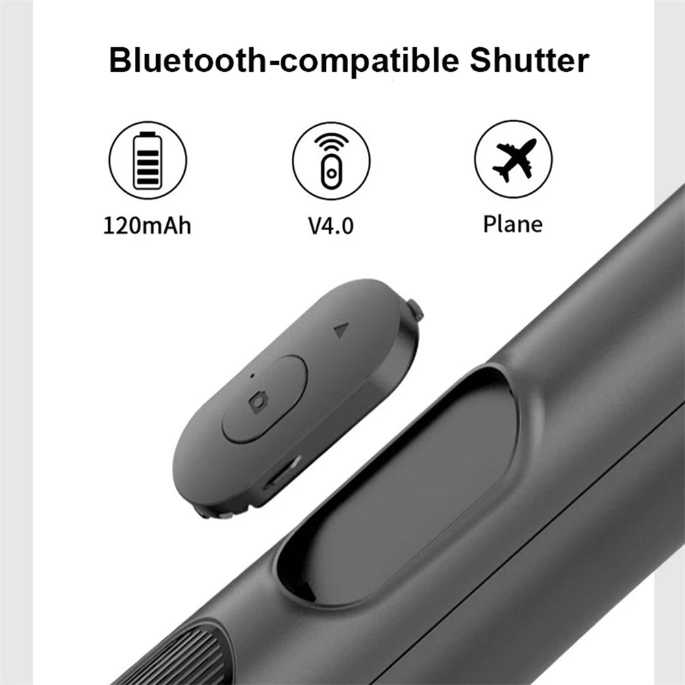 Selfie Stick Bluetooth Techsuit Q05, Univerzálny, Čierny