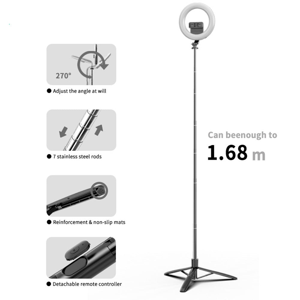 Selfie Stick Bluetooth Techsuit Q05s, Univerzálny, Čierny