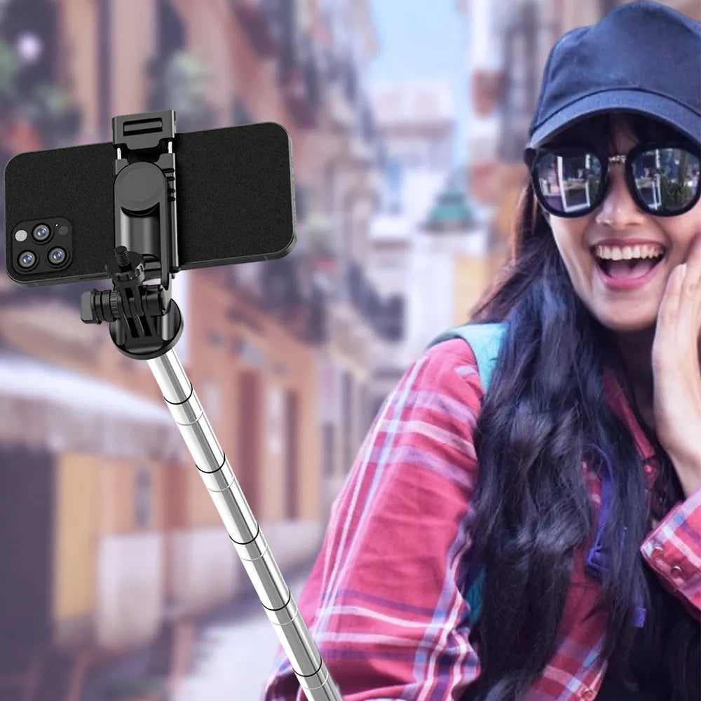 Selfie Stick Bluetooth Techsuit Q06, Univerzálny, Čierny