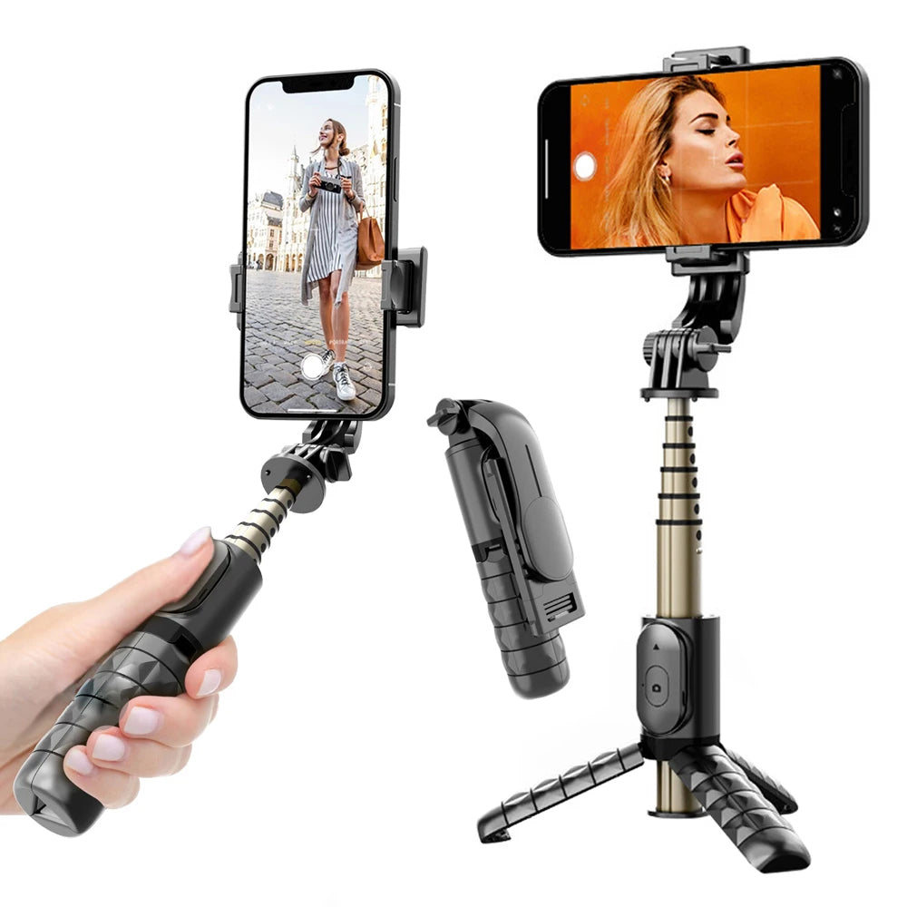 Selfie Stick Bluetooth Techsuit Q10, Univerzálny, Čierny