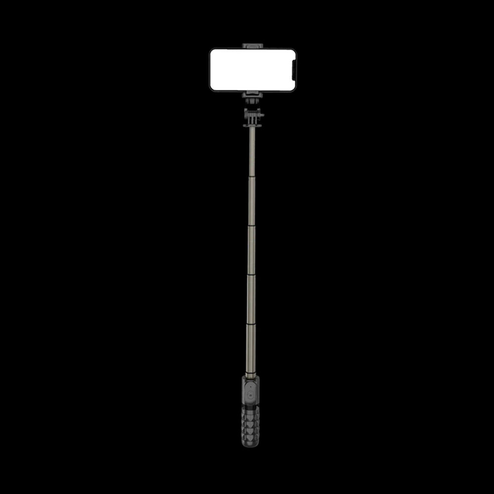 Selfie Stick Bluetooth Techsuit Q10, Univerzálny, Čierny