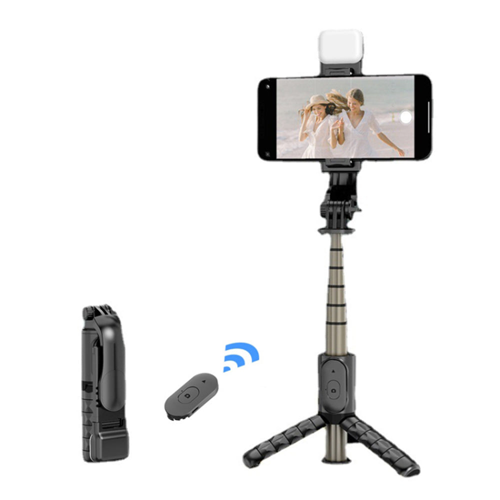 Selfie Stick Bluetooth Techsuit Q10s, Univerzálny, Čierny