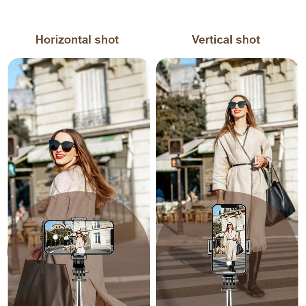 Selfie Stick Bluetooth Techsuit Q11s, Univerzálny, Čierny