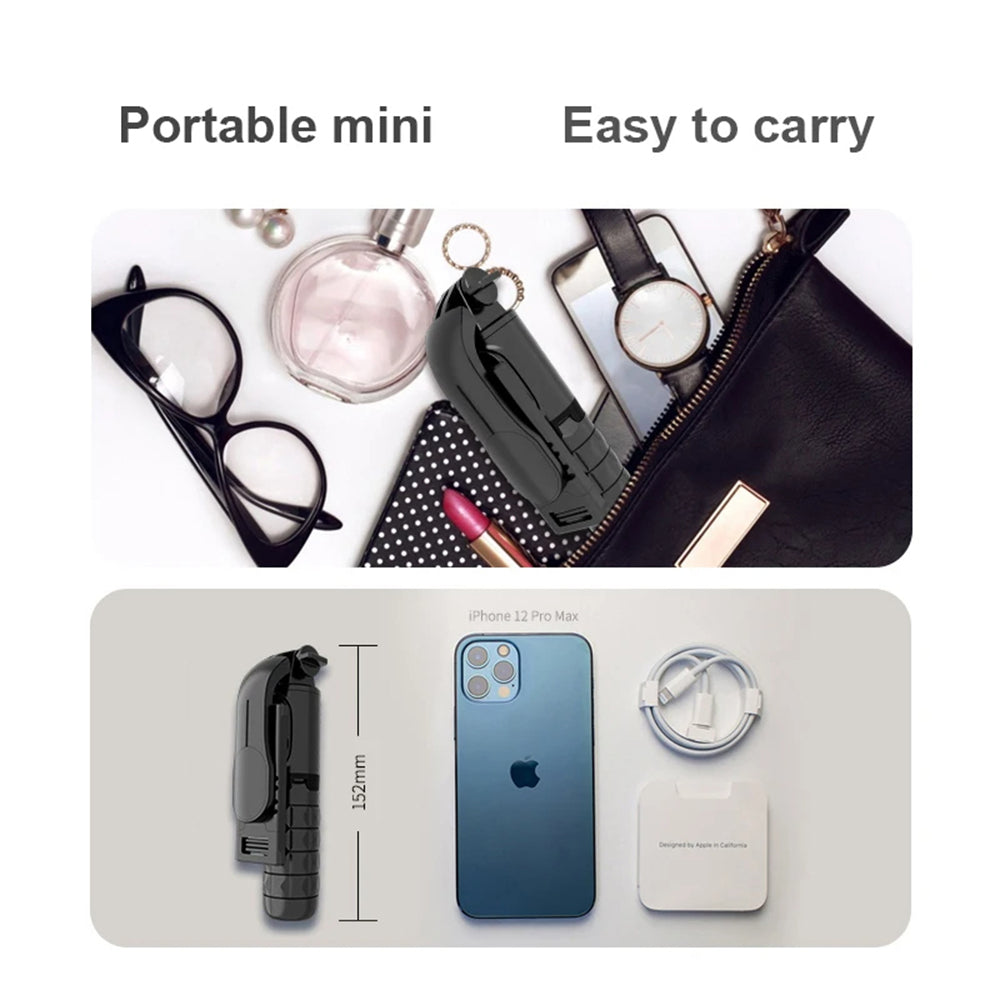 Selfie Stick Bluetooth Techsuit Q11s, Univerzálny, Čierny