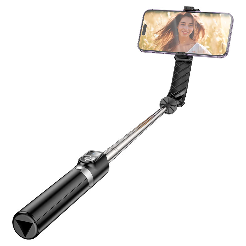 HOCO K20 Bluetooth selfie tyč, univerzálna, čierna