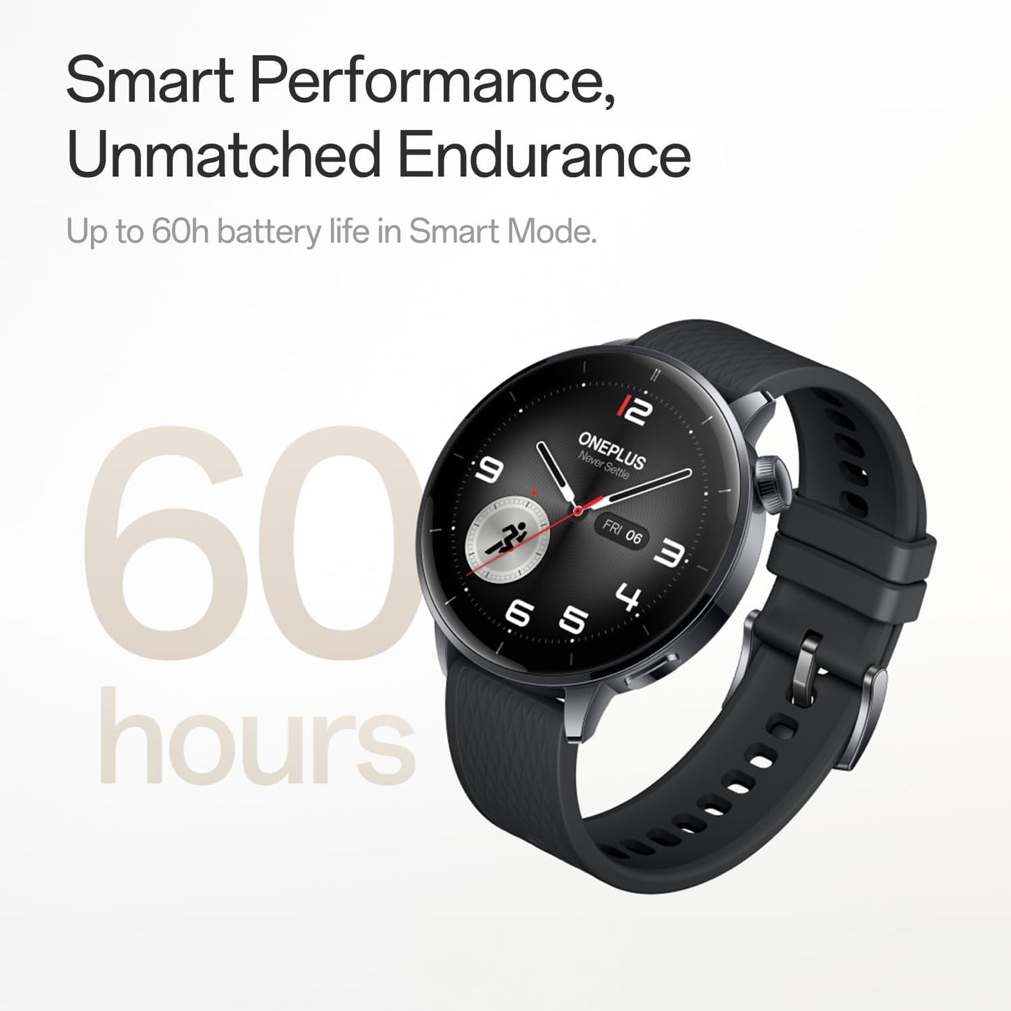 Smartwatch OnePlus Watch 3, 43mm, Čierny 5491100421